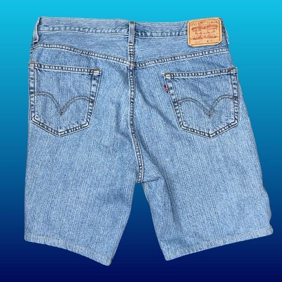 Mens Levis 505 Regular Fit Vintage Denim Shorts Size 34 - Picture 2 of 4